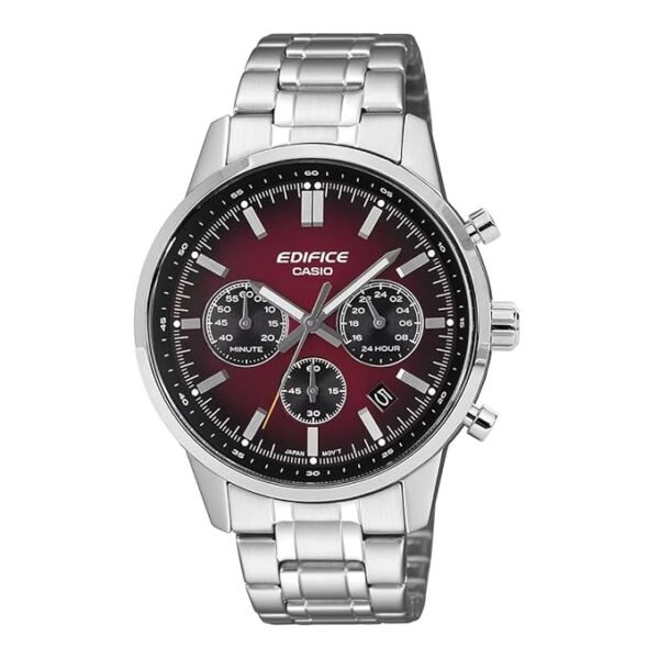 Casio Edifice EFR-575D-4ADF Analog Silver Watch Men (ED695)